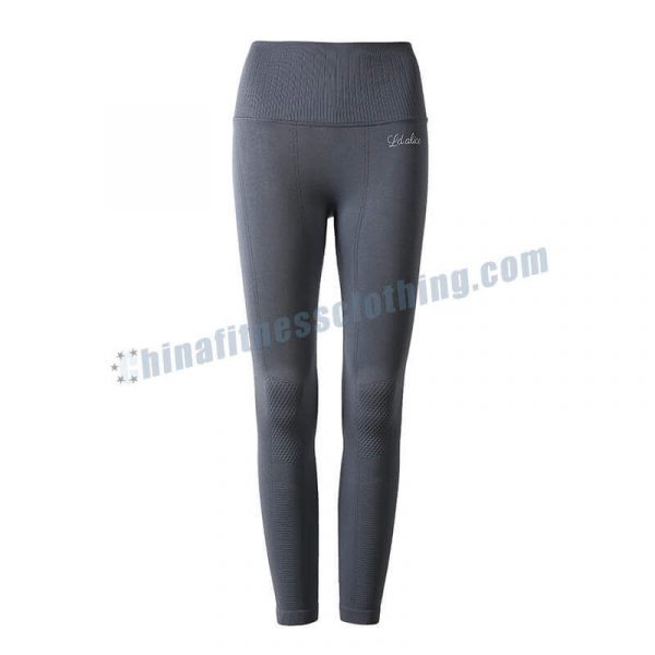 2 2 - Leggings de gymnastique gris Wholesale - Wholesale Fitness Clothing Manufacturer