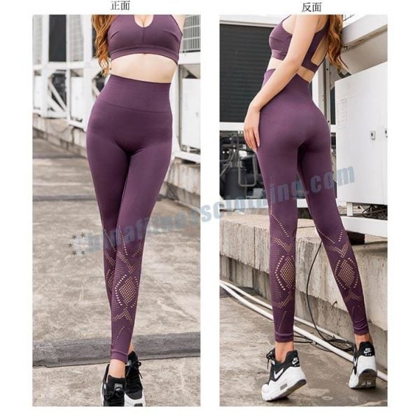 6 - Leggings de malla de cintura alta - Wholesale Fitness Clothing Manufacturer