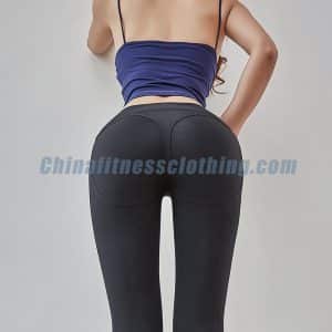 Black affordable squat proof leggings wholesale - Womens Fitness Clothing - Custom Fitness Apparel Manufacturer