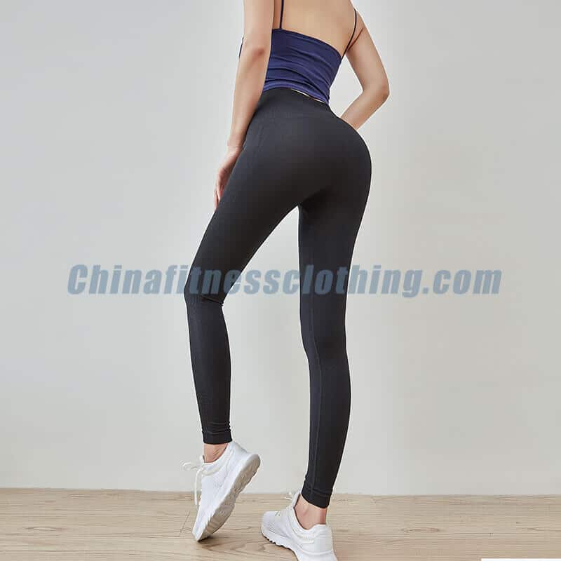 Custom China Supplier Nylon Spandex Side Pocket Leggings Women Wholesale  Gym Wear Manufacturer, Custom Leggings