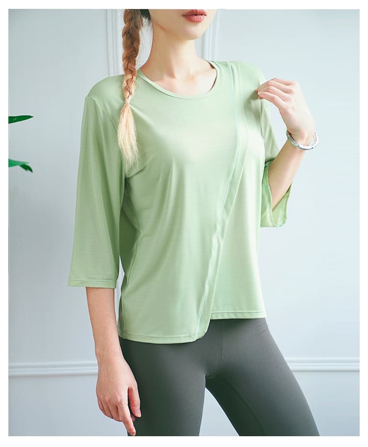 Custom light green womens loose fitting t shirts