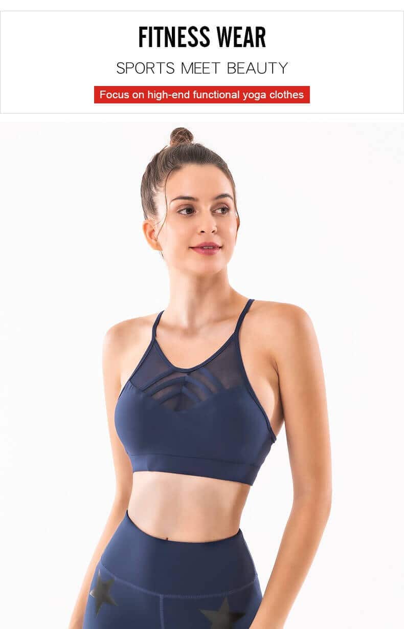 Navy blue thin strap workout bra wholesale - Navy Blue Thin Strap Workout Bra Wholesale - Wholesale Fitness Clothing Manufacturer