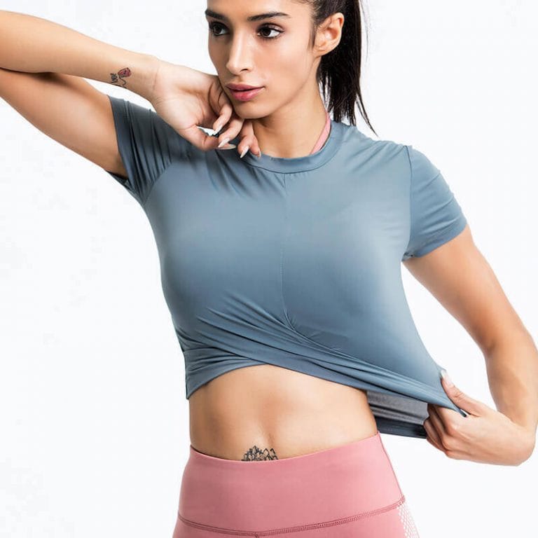 Round neck crop top - Startseite - Wholesale Fitness Clothing Manufacturer| Worldwide Delivery