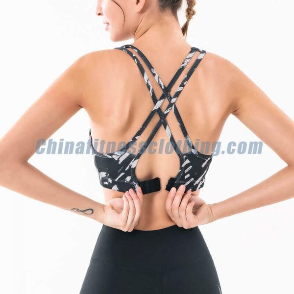 Wholesale Black and white sports bra manufacturers - Zwart-witte sportbeha groothandel - Wholesale Fitness Clothing Manufacturer