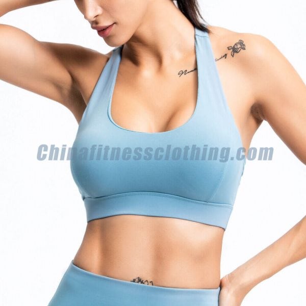 blue push up workout bra wholesale - Push Up Workout Bra Wholesale - Custom Fitness Apparel Manufacturer