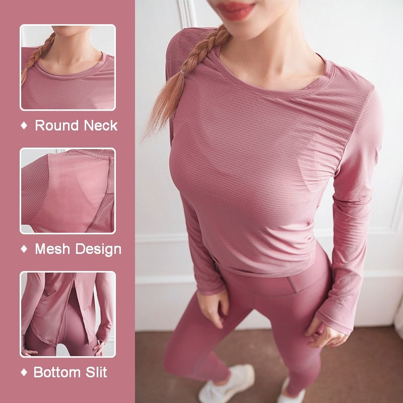 womens-long-sleeve-pink-t-shirt-wholesale