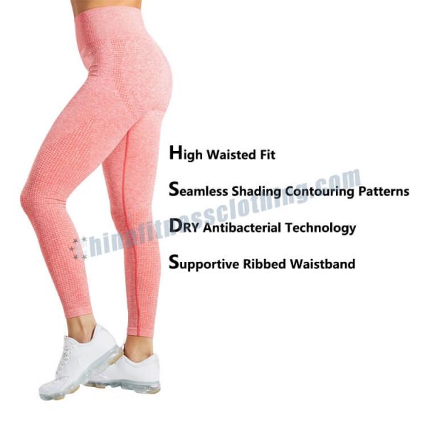 womens pink leggings - Rosa Leggings für Damen - Wholesale Fitness Clothing Manufacturer