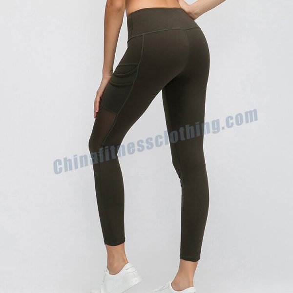 womens running leggings with phone pocket wholesale - Leggings de running para mujer con bolsillo para el móvil - Wholesale Fitness Clothing Manufacturer