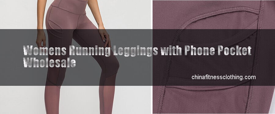 womens running leggings with phone pockets 1 - Womens Running Leggings with Phone Pocket - Wholesale Fitness Clothing Manufacturer