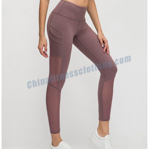 womens running leggings with phone pockets - Leggings de running para mujer con bolsillo para el móvil - Wholesale Fitness Clothing Manufacturer