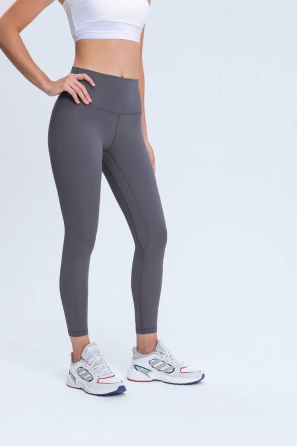 Yoga Pants Grey Wholesale2 scaled - Pantalon de Yoga Gris Wholesale - Wholesale Fitness Clothing Manufacturer