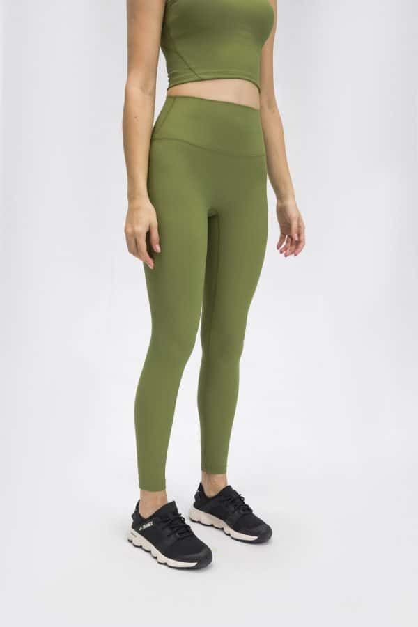 Womens Gym Leggings wholesale2 scaled - Olijfgroene Spanx Legging - Wholesale Fitness Clothing Manufacturer