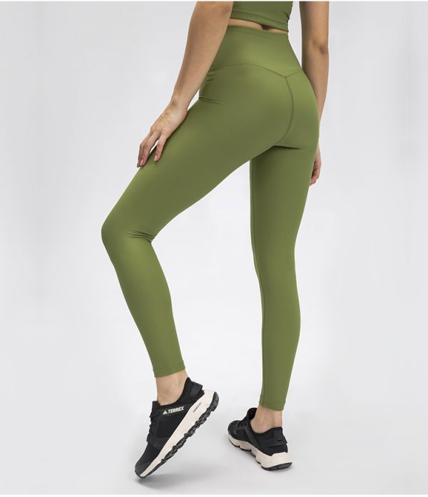 bum lift gym leggings3 - Army Green High Waisted Leggings - Custom Fitness Apparel Manufacturer
