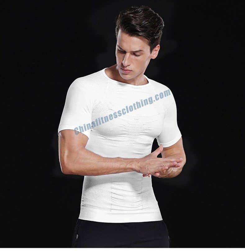 white fitted short sleeve shirt wholesale