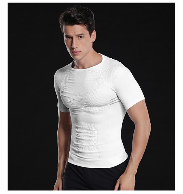 11092907793 1462654320 - Camisa blanca ajustada de manga corta al por mayor - Wholesale Fitness Clothing Manufacturer