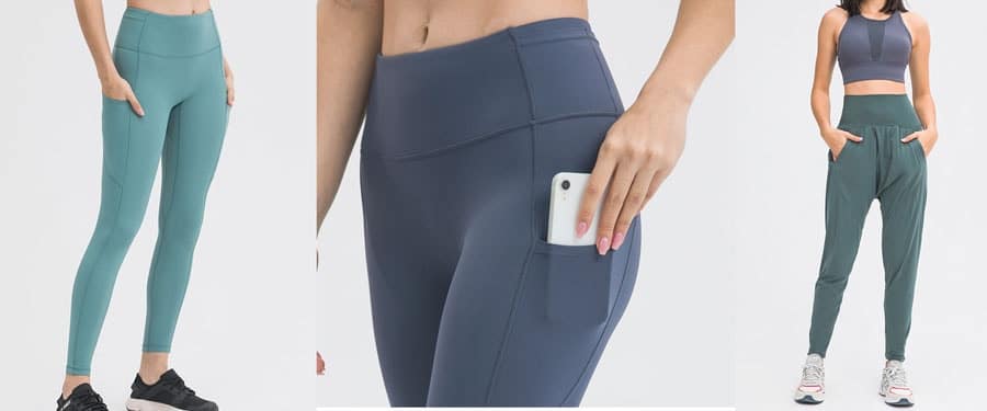 Wholesale leggings with pockes manufacturer
