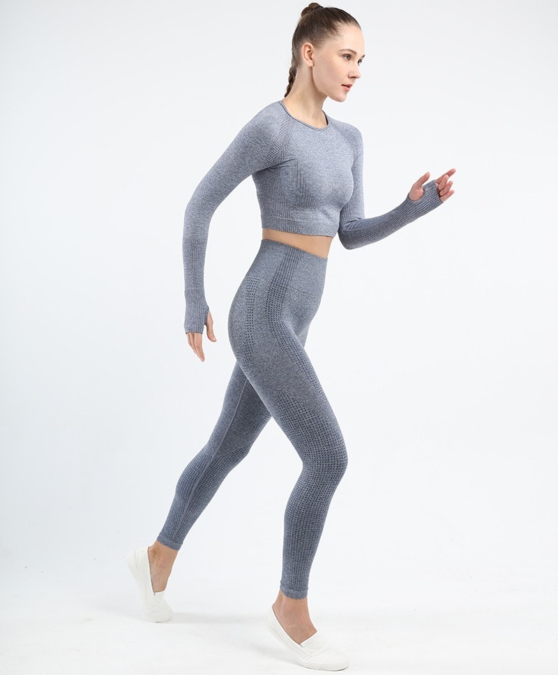 Women's Tracksuit Yoga Set Female Clothing Gym Running Outwork Sportswear Push Up Clothes Workout Sport Bra High Waist Legging