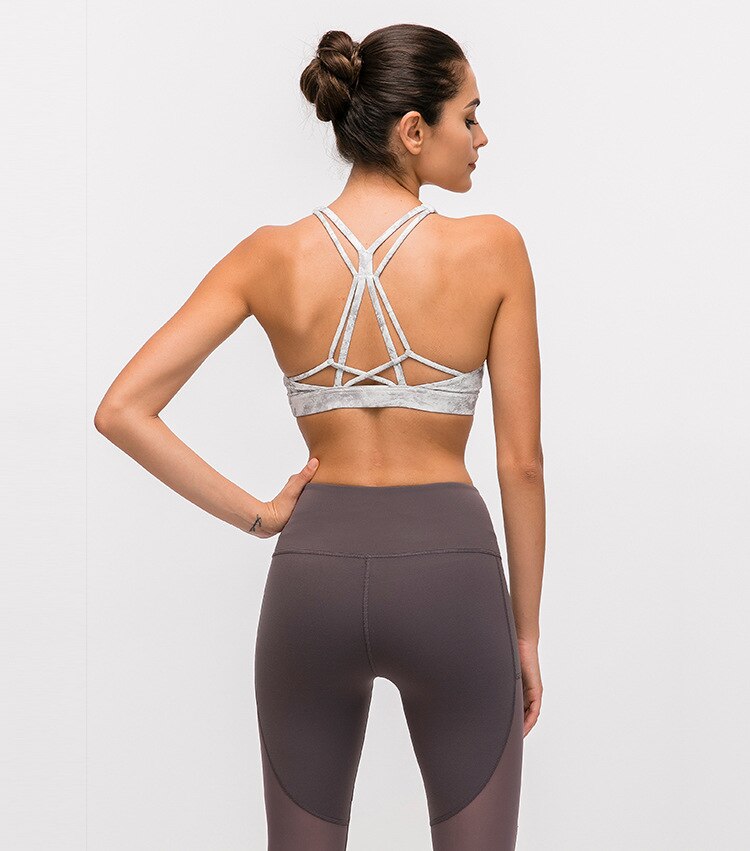 strappy back sports top