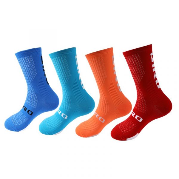 19096 fgwlbk - Middle Tube Highway Bicycle Riding Socks Wholesale - Custom Fitness Apparel Manufacturer