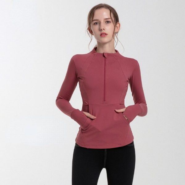 21123 tqir1b - Afslanken Sport Top Running Yoga Kleding - Wholesale Fitness Clothing Manufacturer