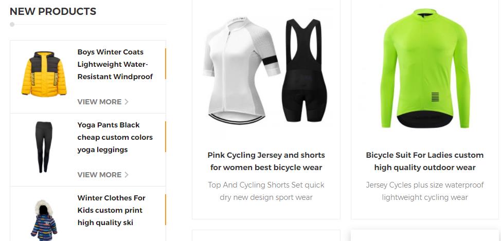 list of 12 activewear manufacturers in China