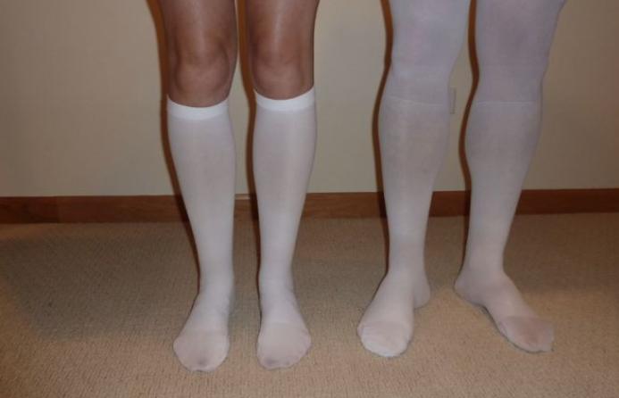 compression socks or leg covers