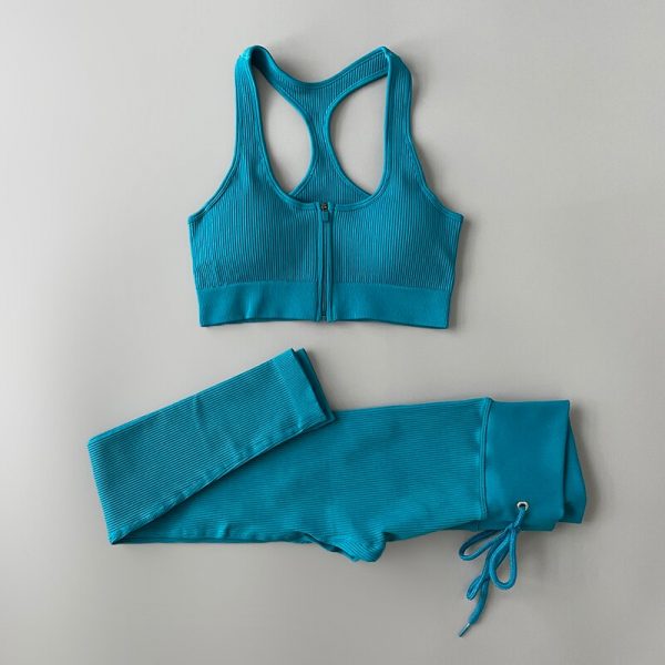 22462 ke5wor - Navy Blue Workout Outfit Wholesale - Custom Fitness Apparel Manufacturer