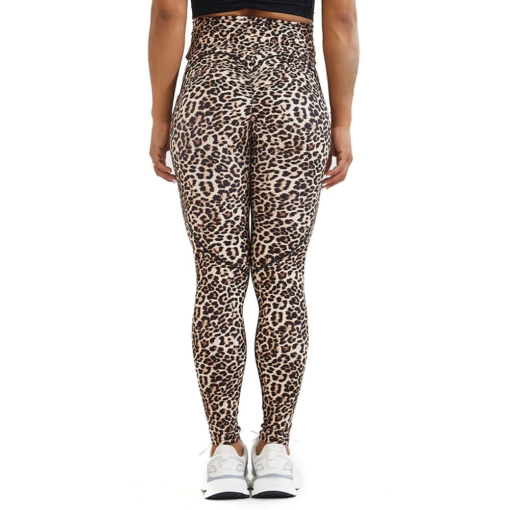 Leopard Print Seamless Leggings Women Fitnss Yoga Legging Scrunch Butt Booty Leggings with Pockets Gym Clothing Sports Tights