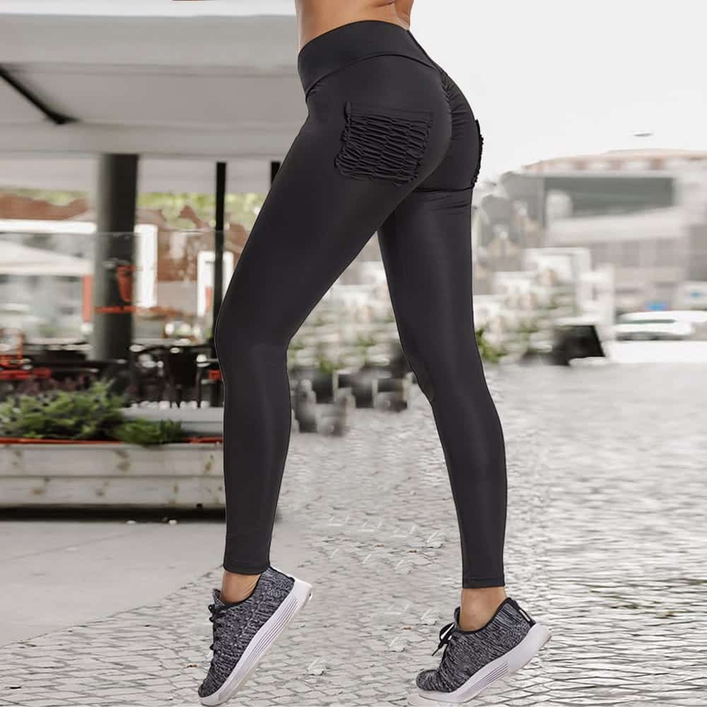 New Women Yoga Pants High Elastic Scrunch Booty Fitness Yoga Leggings Slim Tights High Waist Training Trousers Jogging Pants