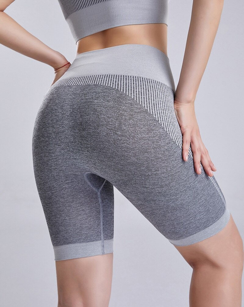 Sexy Women Seamless Yoga Shorts High Waist Butt Lifting Sports Tights Squat Proof Gym Workout Fitness Active Wear Leggings