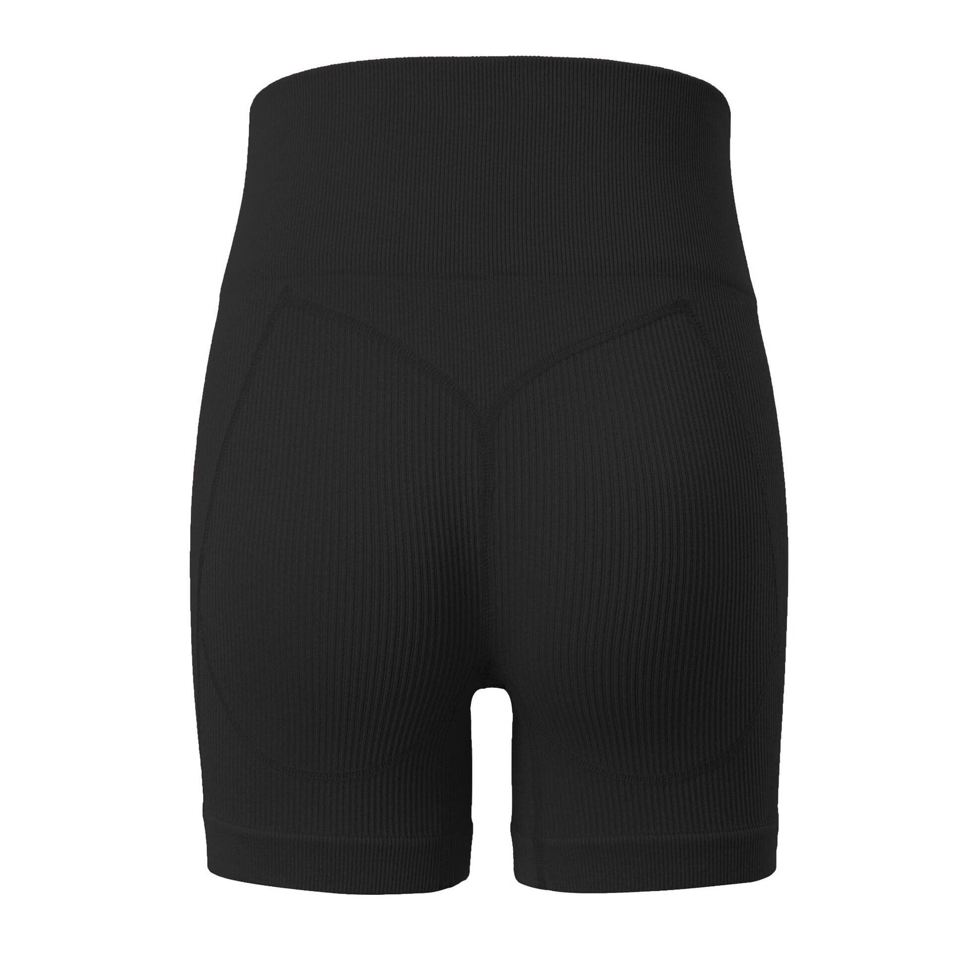 Female Ribbed Shorts Solid Color Short Pants Biker Shorts High Elastic Short Leggings Quick Dry Short Pants Athletic Yoga Shorts