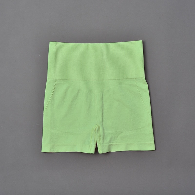 green gym shorts womens