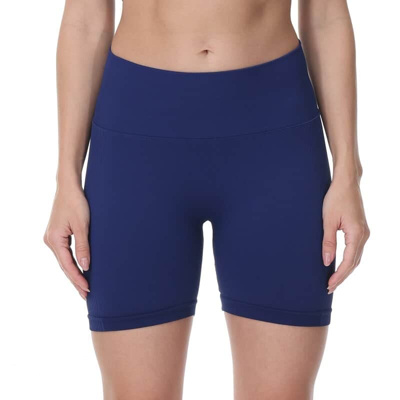 New Solid Yoga Shorts High Waist Fitness GYM Shorts Push Up Workout Seamless Scrunch Butt Women Running Golf Sport Shorts Femme