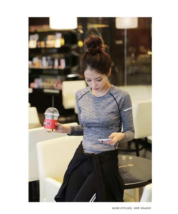 long sleeve seamless gym top supplier