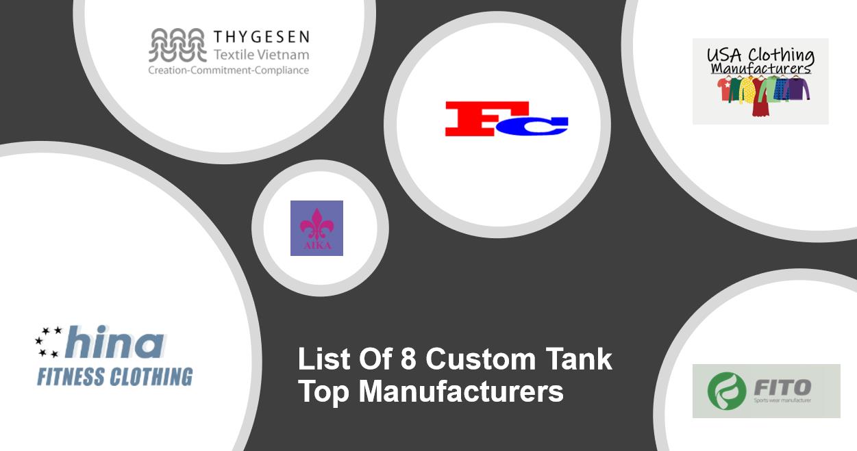 list of custom tank top manufacturer