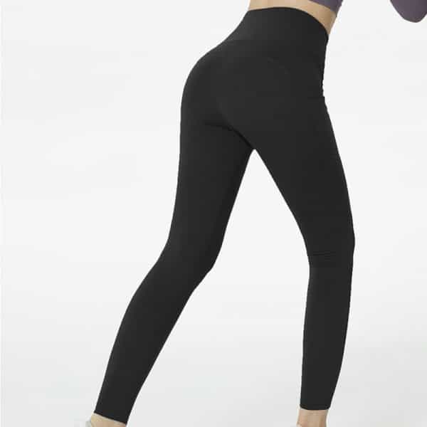 37083 e6w8a0 - Zwarte gymnastieklegging met zakken Groothandel - Wholesale Fitness Clothing Manufacturer