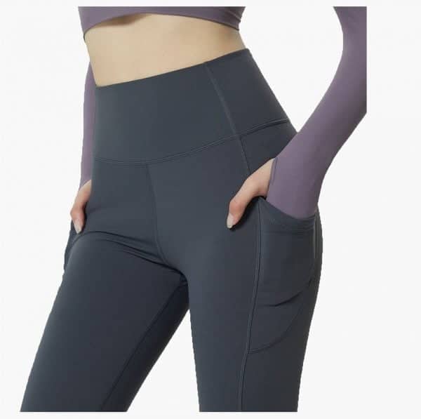 37083 tdeqph - Zwarte gymnastieklegging met zakken Groothandel - Wholesale Fitness Clothing Manufacturer