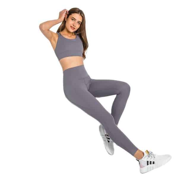 37313 0ulr4m - Hochgeschlossene Leggings mit Taschen Großhändler - Wholesale Fitness Clothing Manufacturer