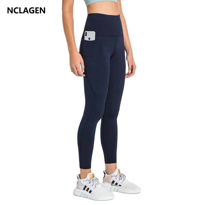 NCLAGEN Yoga Pants for Women Stretchy Pocket Tight Sports Fitness leggings  for Women Gym Running Breathable
