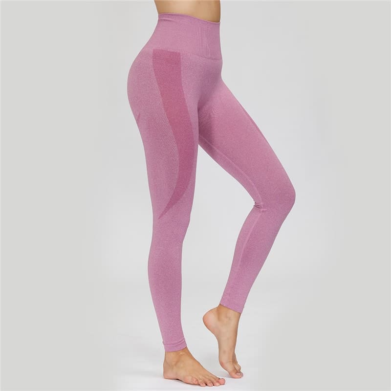 Solid Color Seamless Sexy Women Sports Pants High Waist Fitness Yoga Leggings Hot Selling Squat Proof Tight Gym Clothing Trouser
