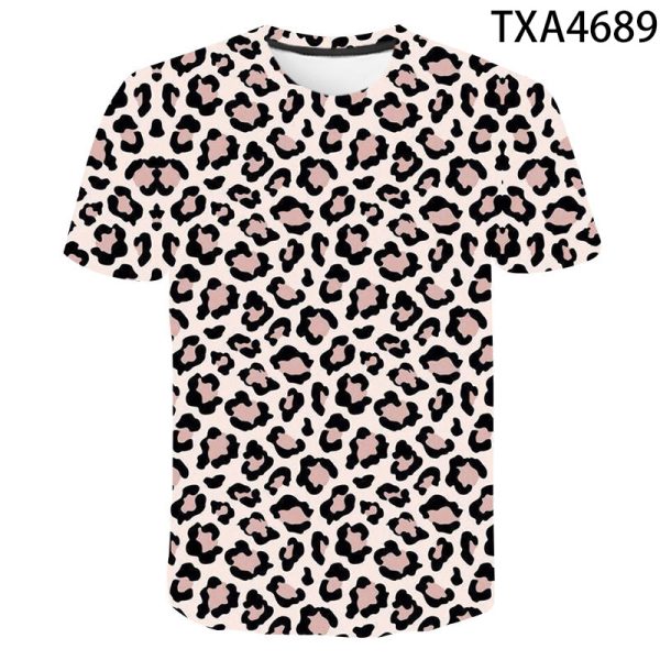 41960 - Camiseta de leopardo en blanco al por mayor - Wholesale Fitness Clothing Manufacturer