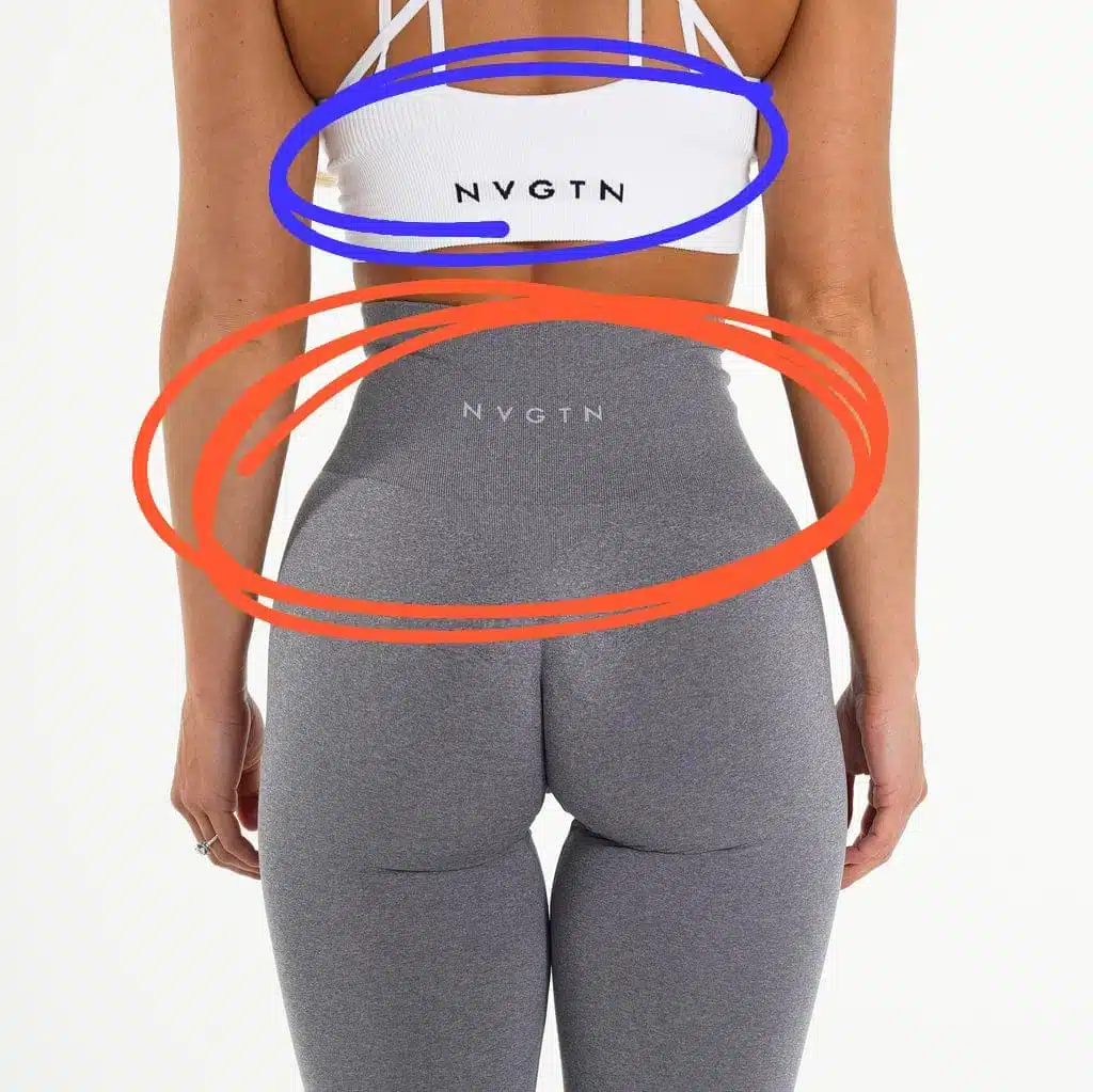 NVGTN seamless leggings with jacquard knitted logo on waistband