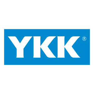 YKK logo, the world's leading supplier of high-quality zippers and fasteners for premium sportswear.