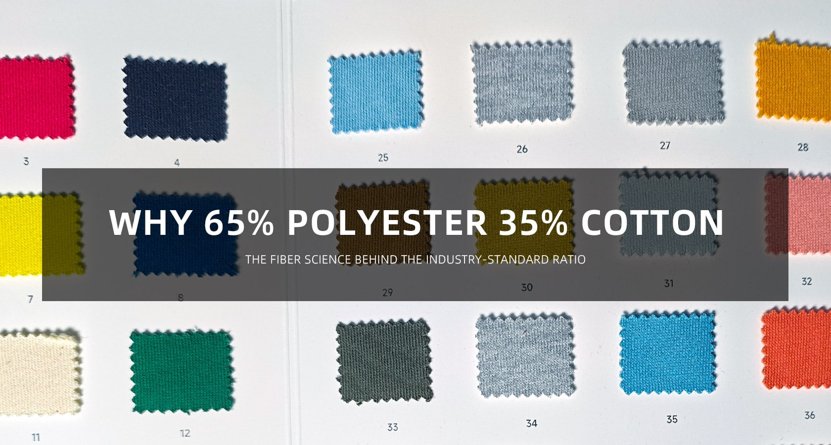 WHY 65% POLYESTER 35% COTTON The Fiber Science Behind the Industry-Standard Ratio