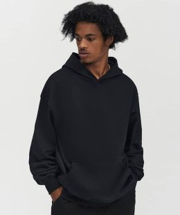 A premium heavyweight blank hoodie for men, the ideal canvas for B2B private label customization.